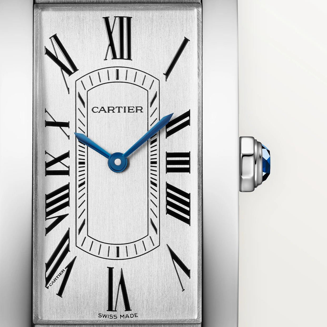 Orologio in acciaio Tank Américaine Cartier