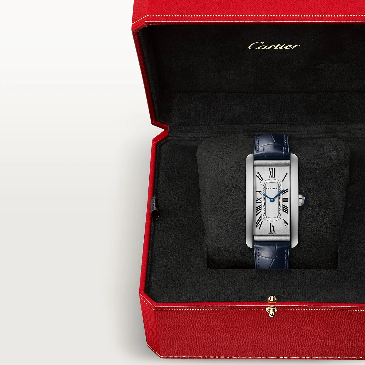 Orologio in acciaio Tank Américaine Cartier