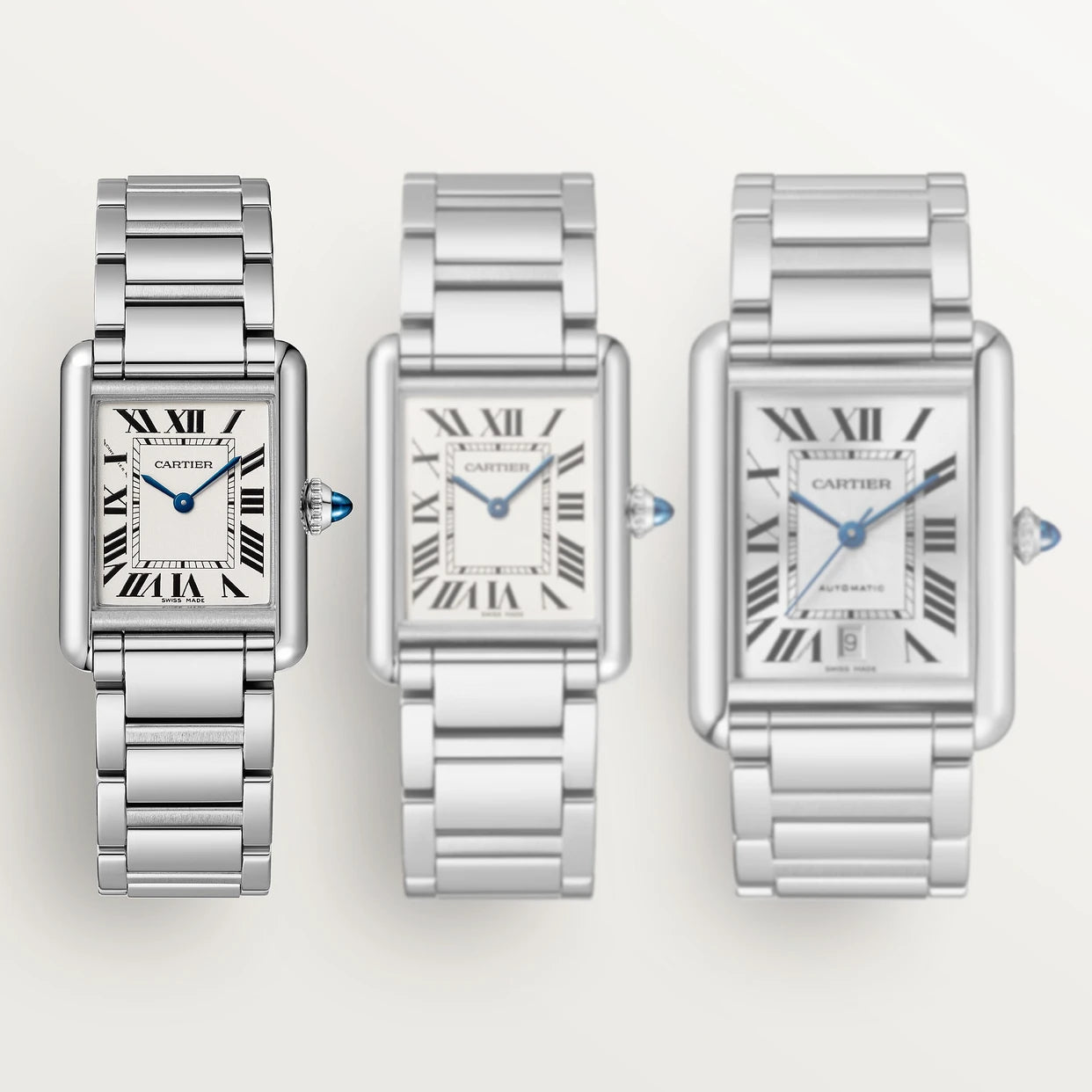 Watch in steel Tank Must Cartier
