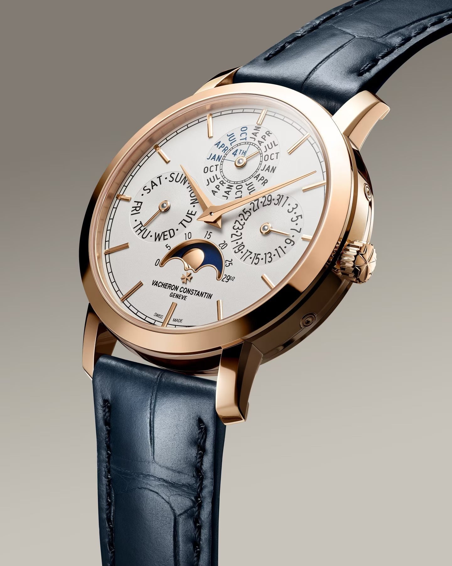 Orologio in oro rosa Traditionnelle Calendario Perpetuo Ultra-piatto Vacheron constantin