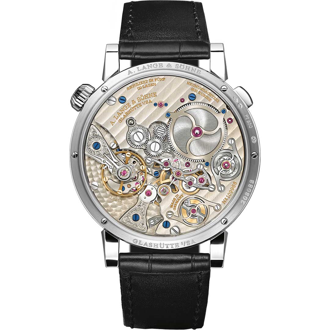 Orologio in platino Zeitwerk Minute Repeater A lange sohene