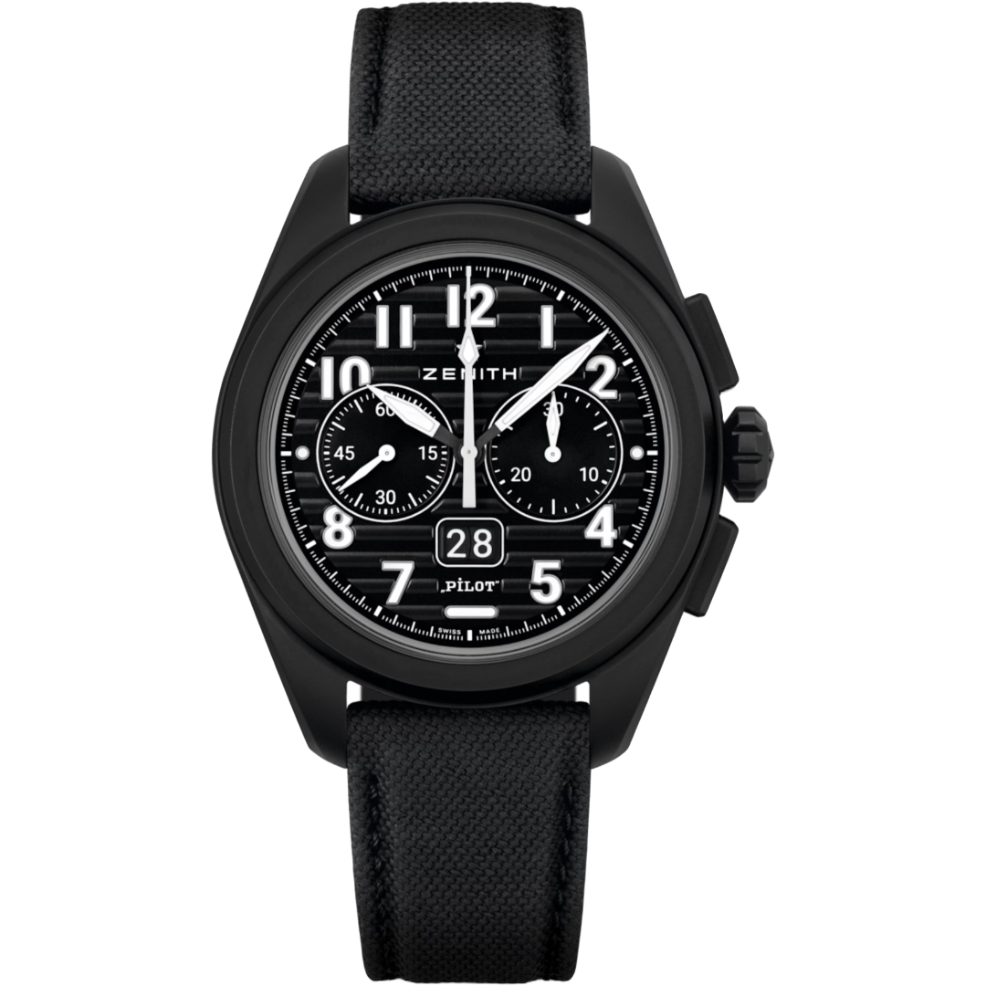 Watch in ceramics Pilot Big Date Flyback Zenith