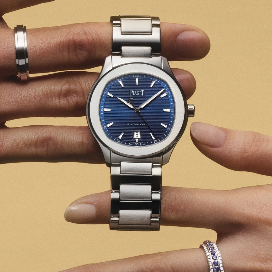 Watch in steel Piaget Polo Date Piaget