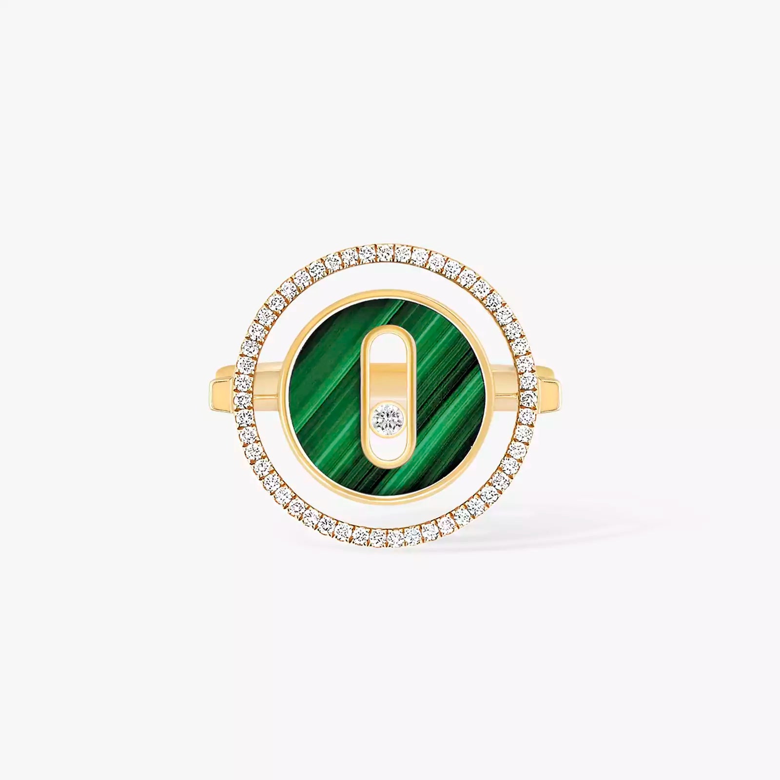 Ring in yellow gold Lucky Move Malachite Ring Messika
