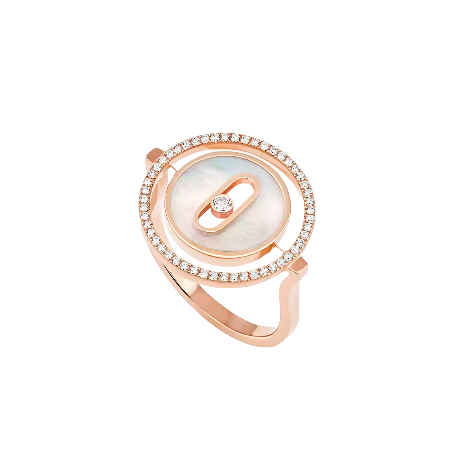 Ring in rose gold Lucky Move Mother-of-Pearl Ring  Messika