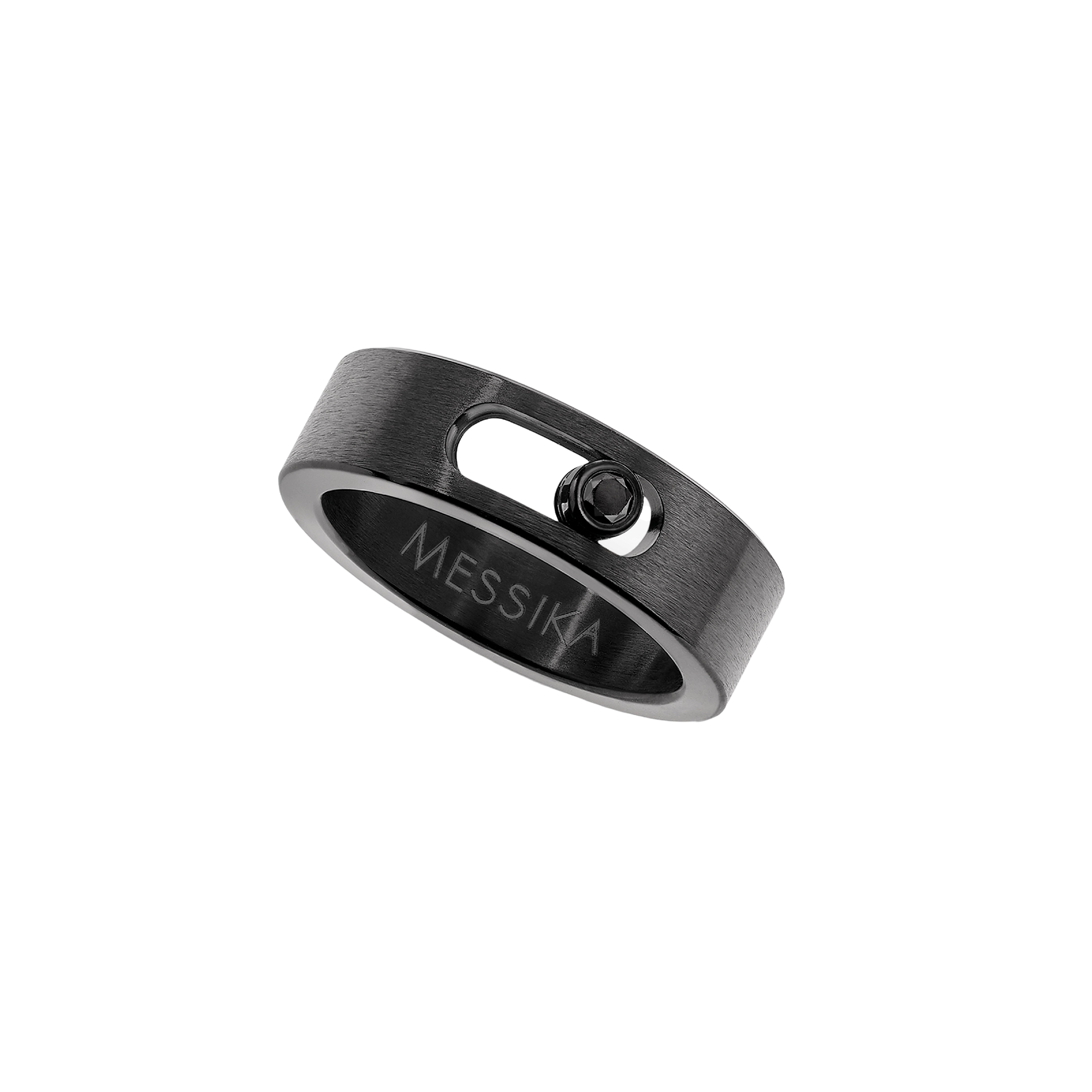 Ring in titanium Move Titanium Black SM Ring Messika