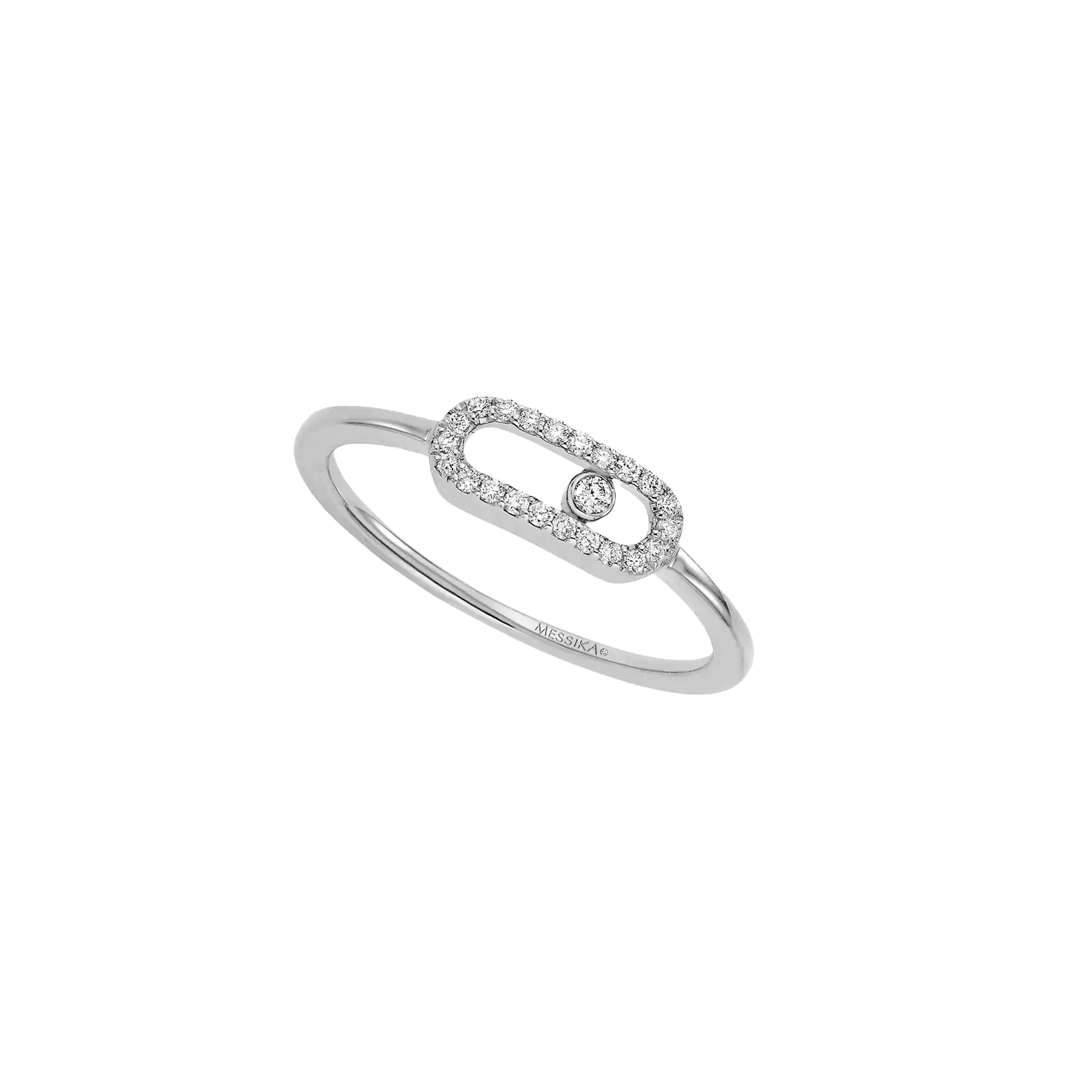 Ring in white gold Move Uno Ring Messika