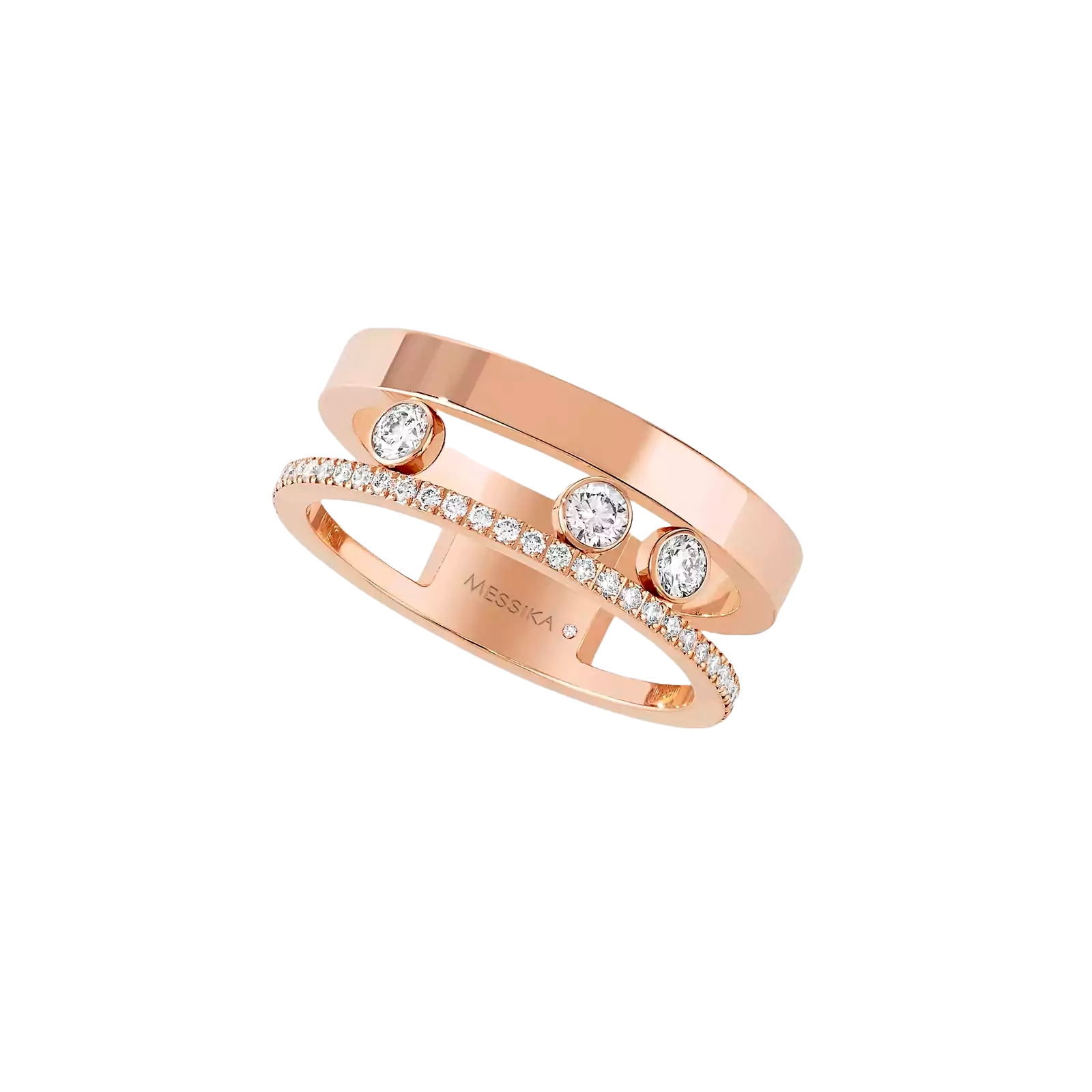 Ring in rose gold Move Romane Ring Messika