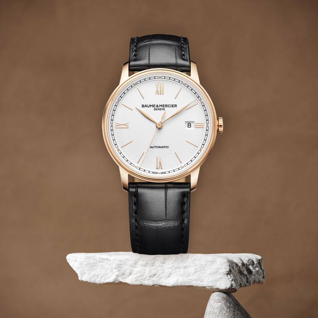 Orologio in oro rosa e titanio Classima Baume et mercier
