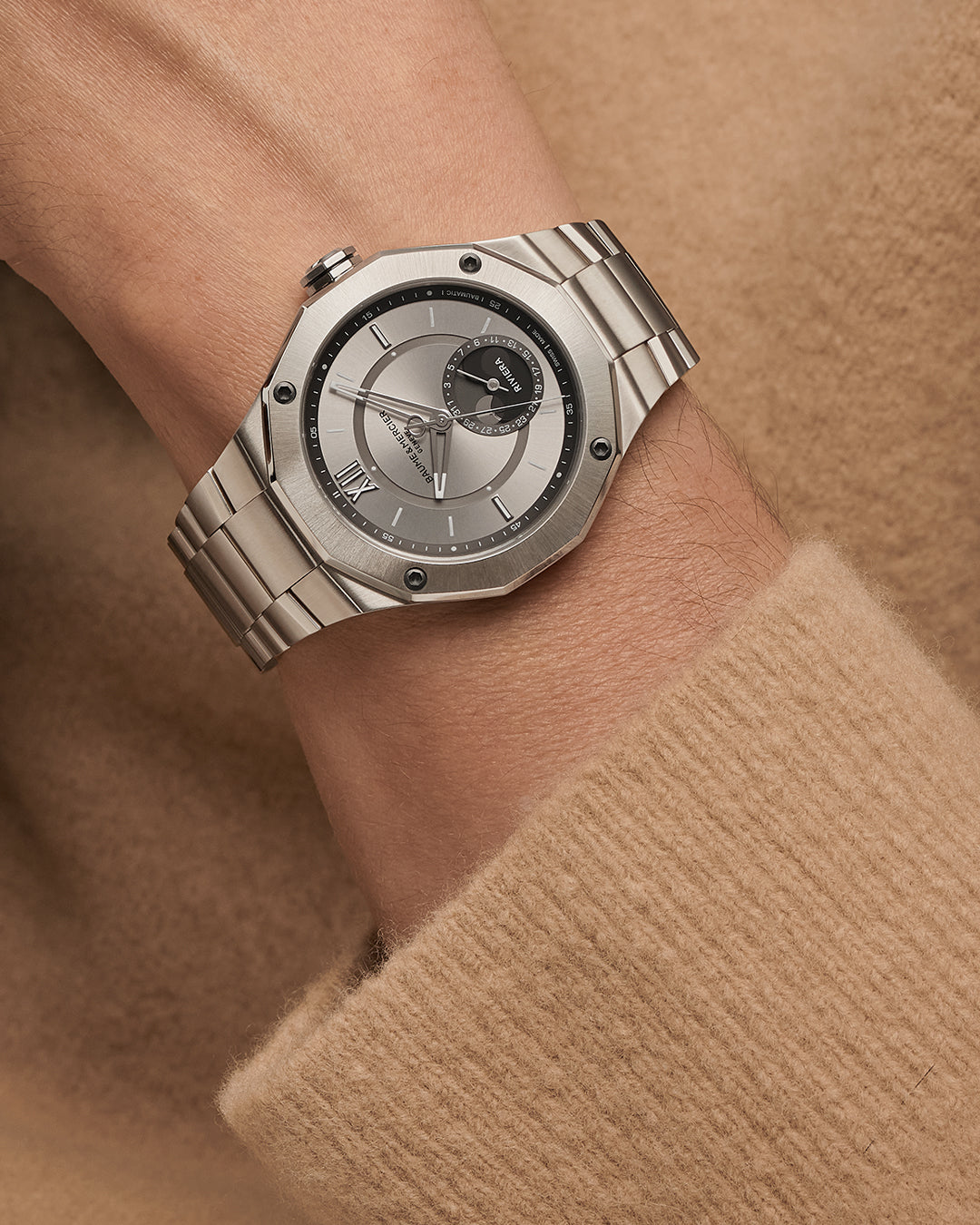 Watch in steel Riviera Baume et mercier