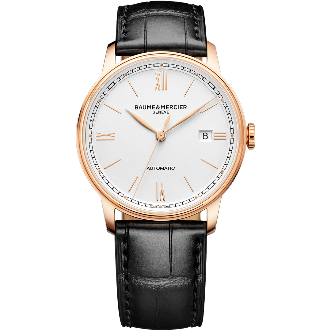 Watch in rose gold and titanium Classima Baume et mercier
