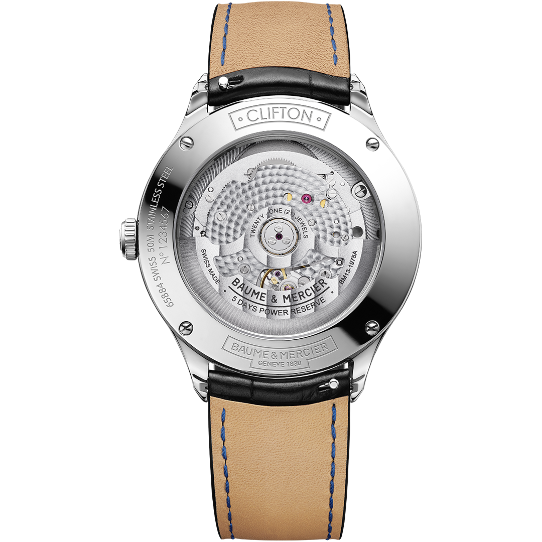 Orologio in acciaio Clifton Baume et mercier