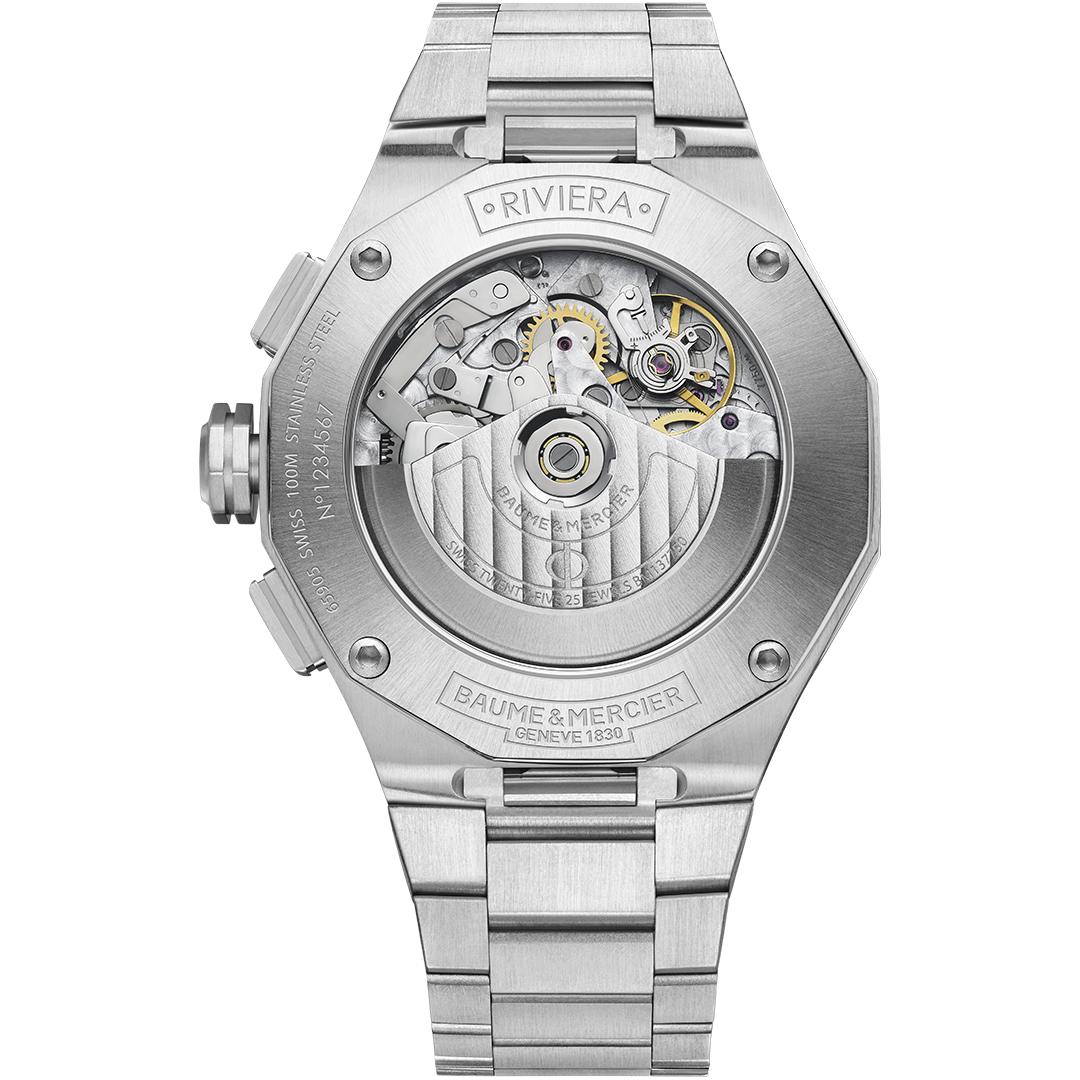 Watch in steel Riviera Baume et mercier