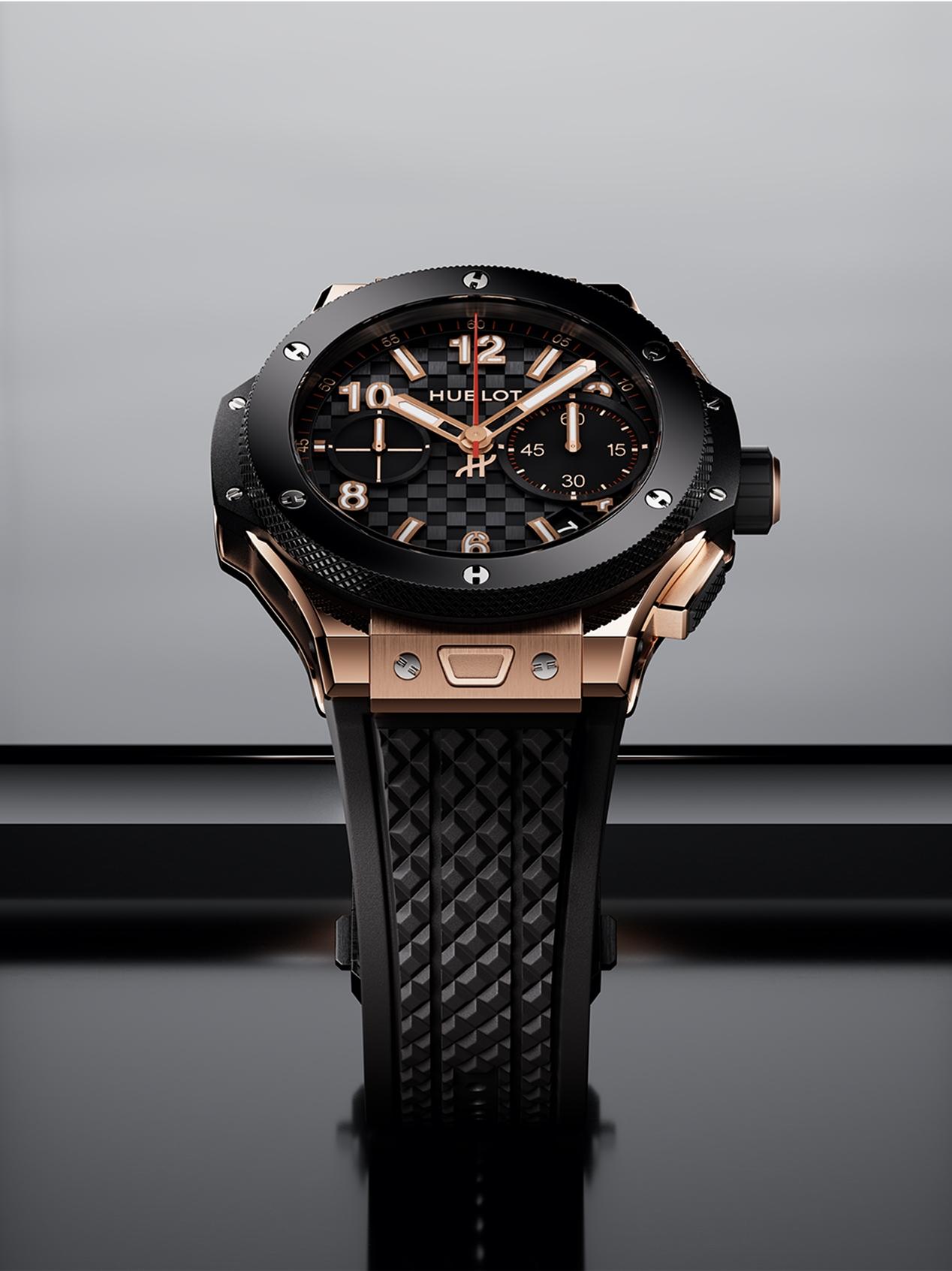 Watch in ceramic and rose gold Big Bang 20th Anniversary King Gold Ceramic Hublot