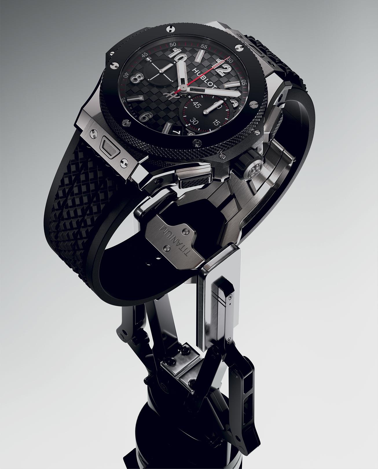 Watch in ceramic and titanium Big Bang 20th Anniversary Titanium Ceramic Hublot
