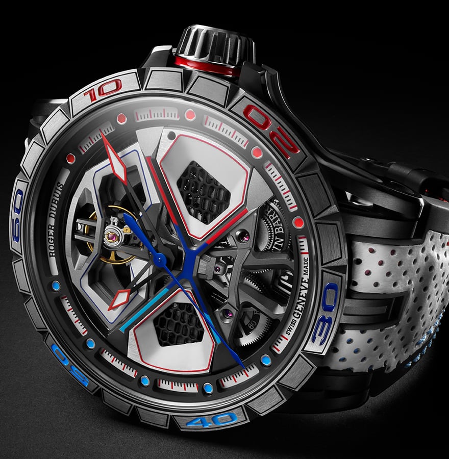 Watch in titanium Excalibur Spider Monobalancier Huracán Roger dubuis