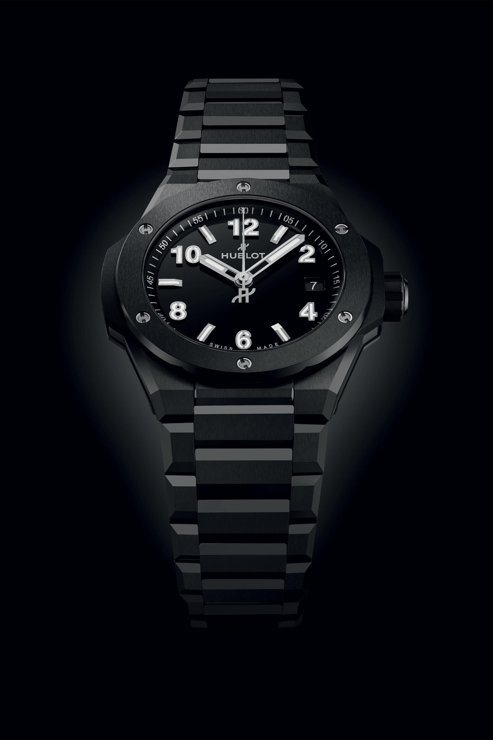 Big Bang Integrated Time Only Black Magic7