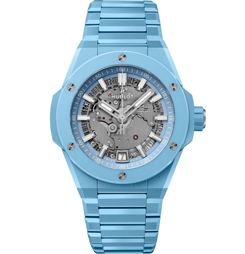 Big Bang Integrated Time Only Sky Blue Ceramic1