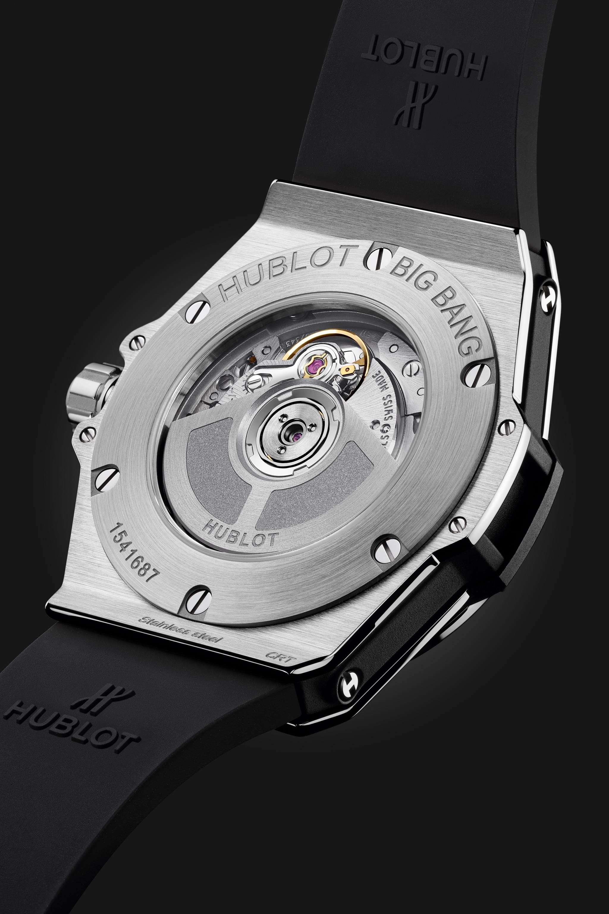 Watch in steel Big Bang One Click Steel Diamonds Hublot