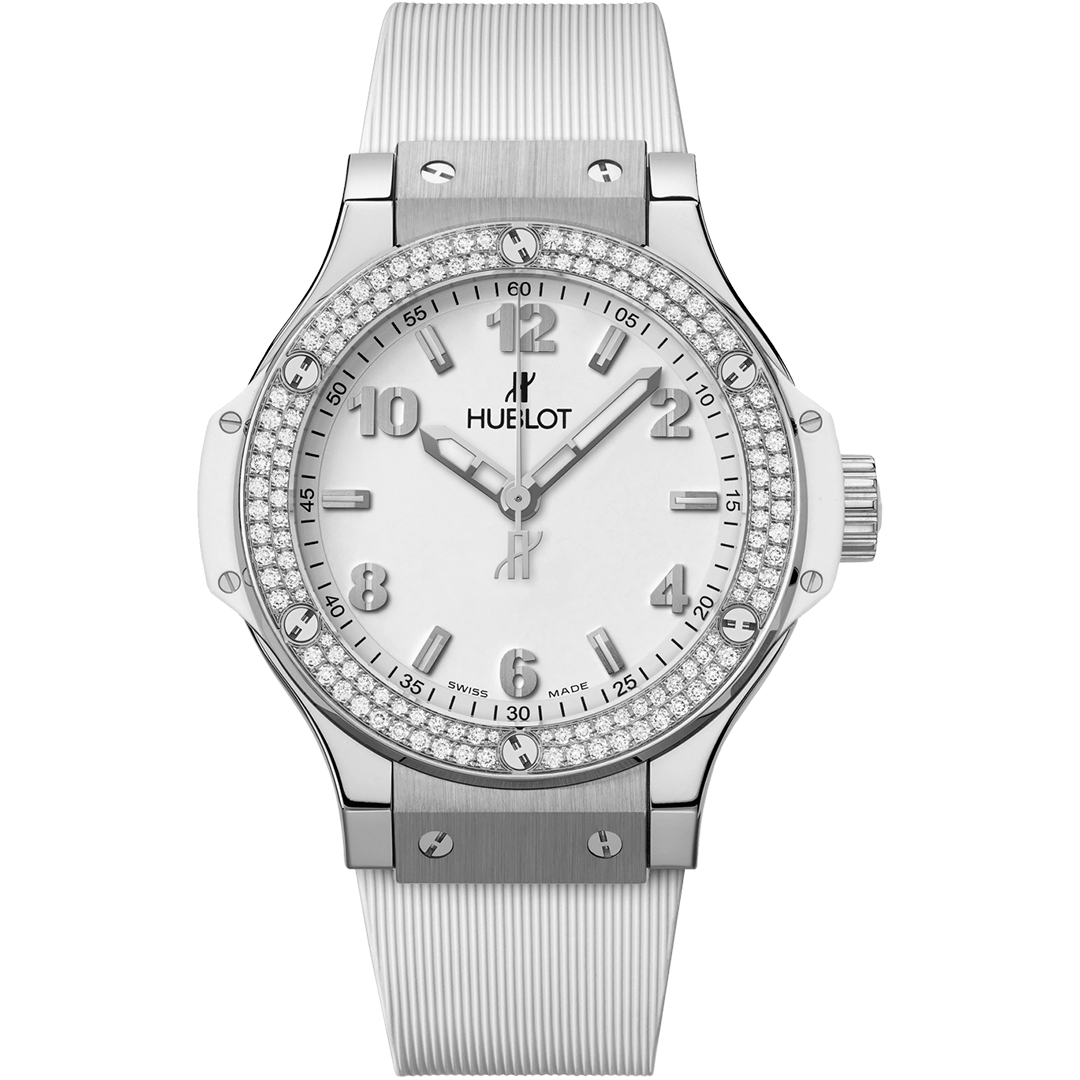 Orologio in acciaio Big Bang Steel White Diamonds Hublot