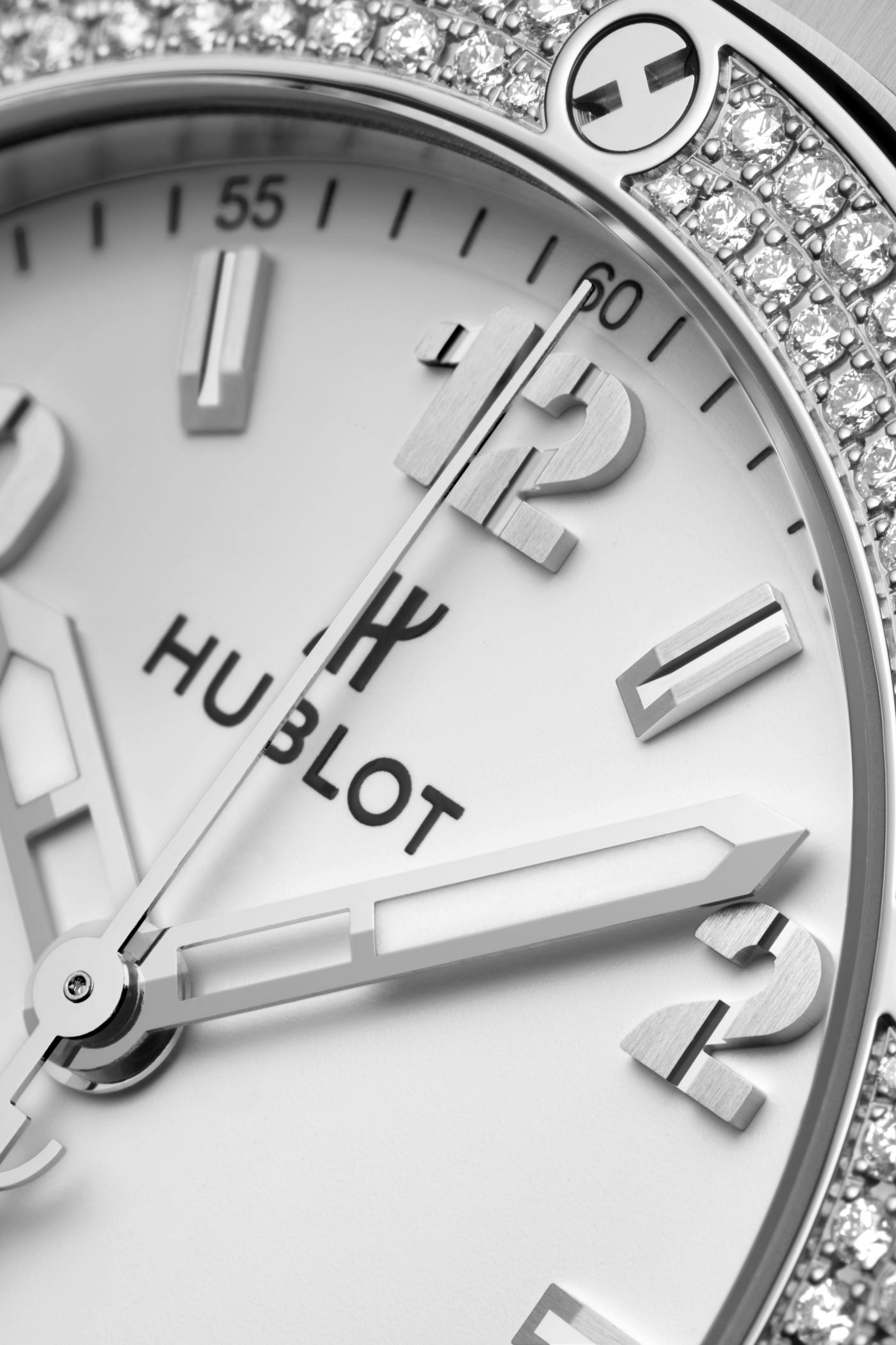 Orologio in acciaio Big Bang Steel White Diamonds Hublot