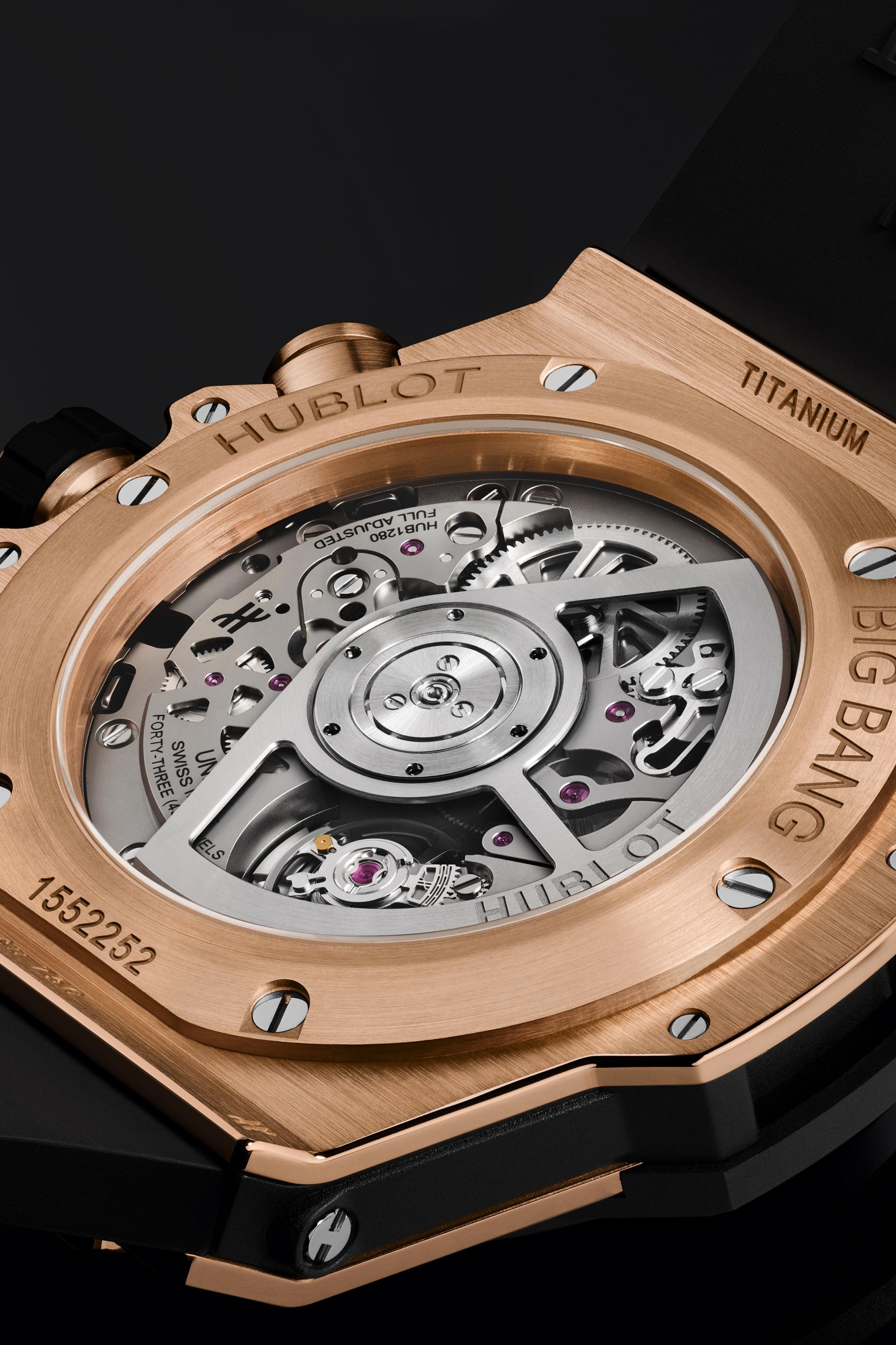 Orologio in oro rosa Big Bang Unico King Gold Ceramic Hublot