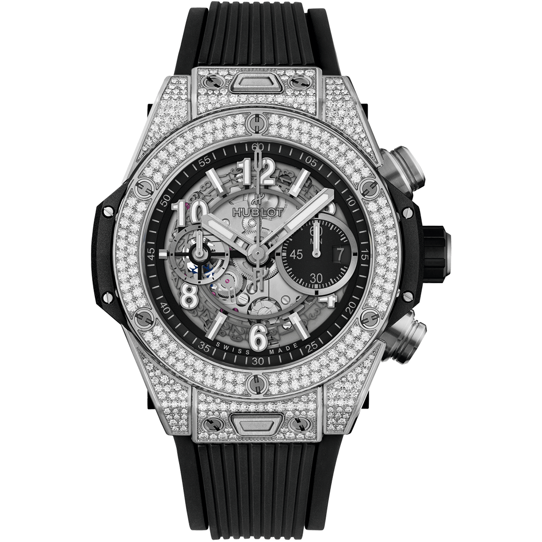 Orologio in titanio Big Bang Unico Titanium Pavè Hublot