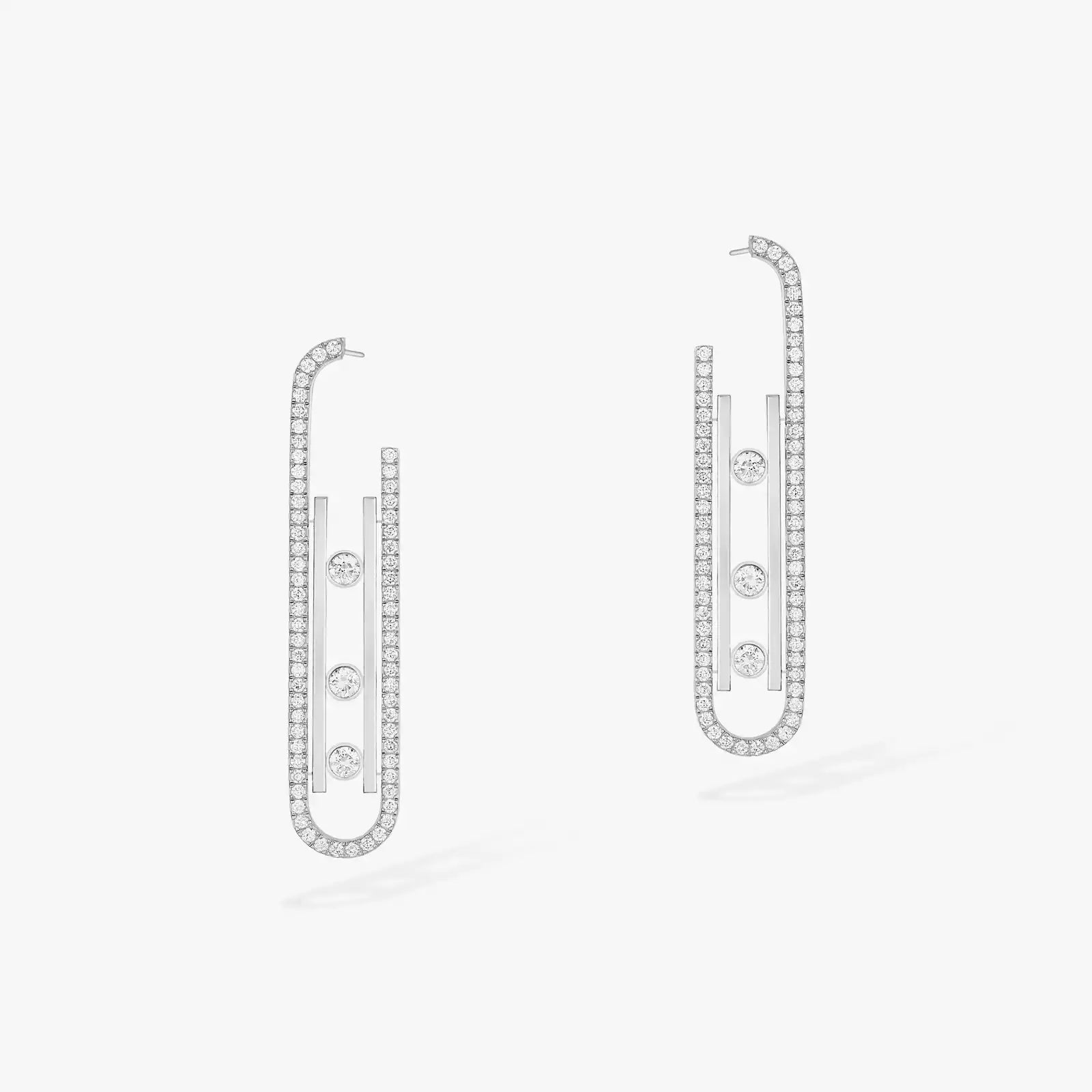 Earrings in oro bianco Move 10th SM Earrings Messika