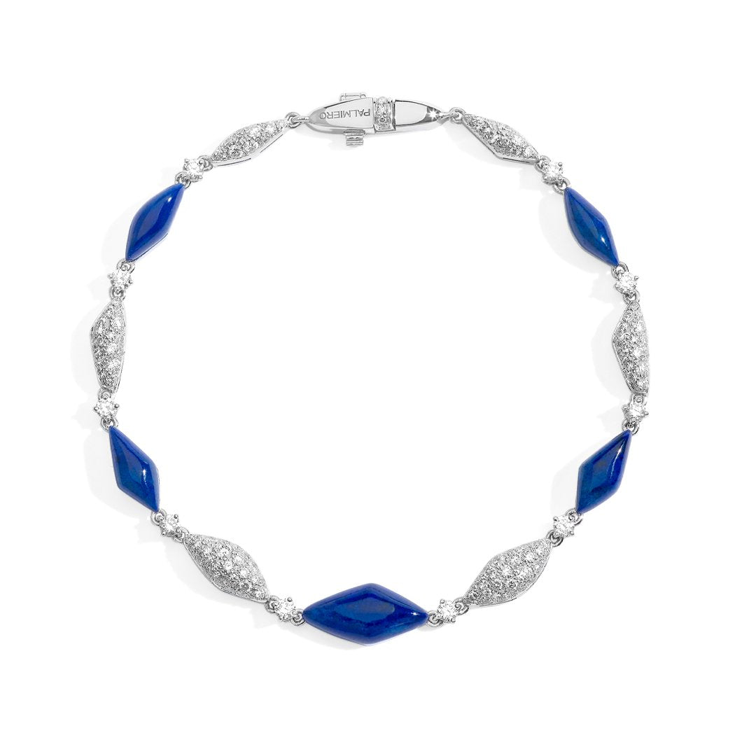 Gioiello in oro bianco Bracciale Déco Palmiero