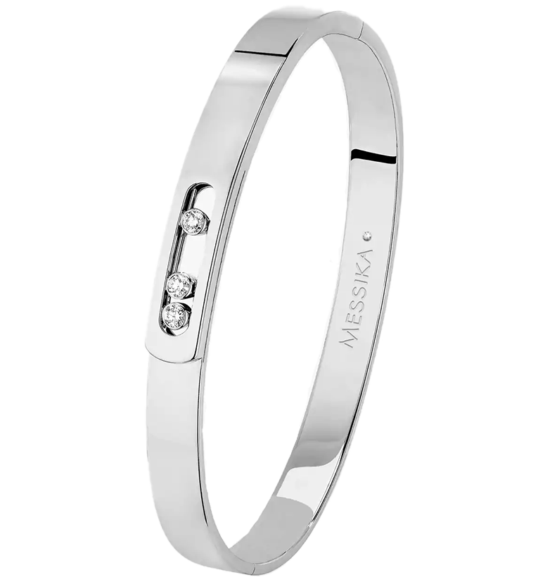 Gioiello in oro bianco Bangle Move Noa Messika