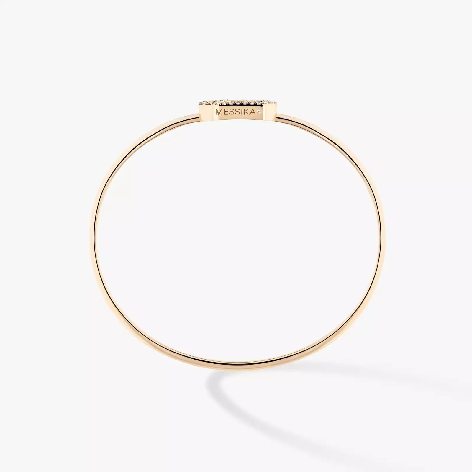 Bracelet in yellow gold Move Uno Pavé Flex Bangle  Messika