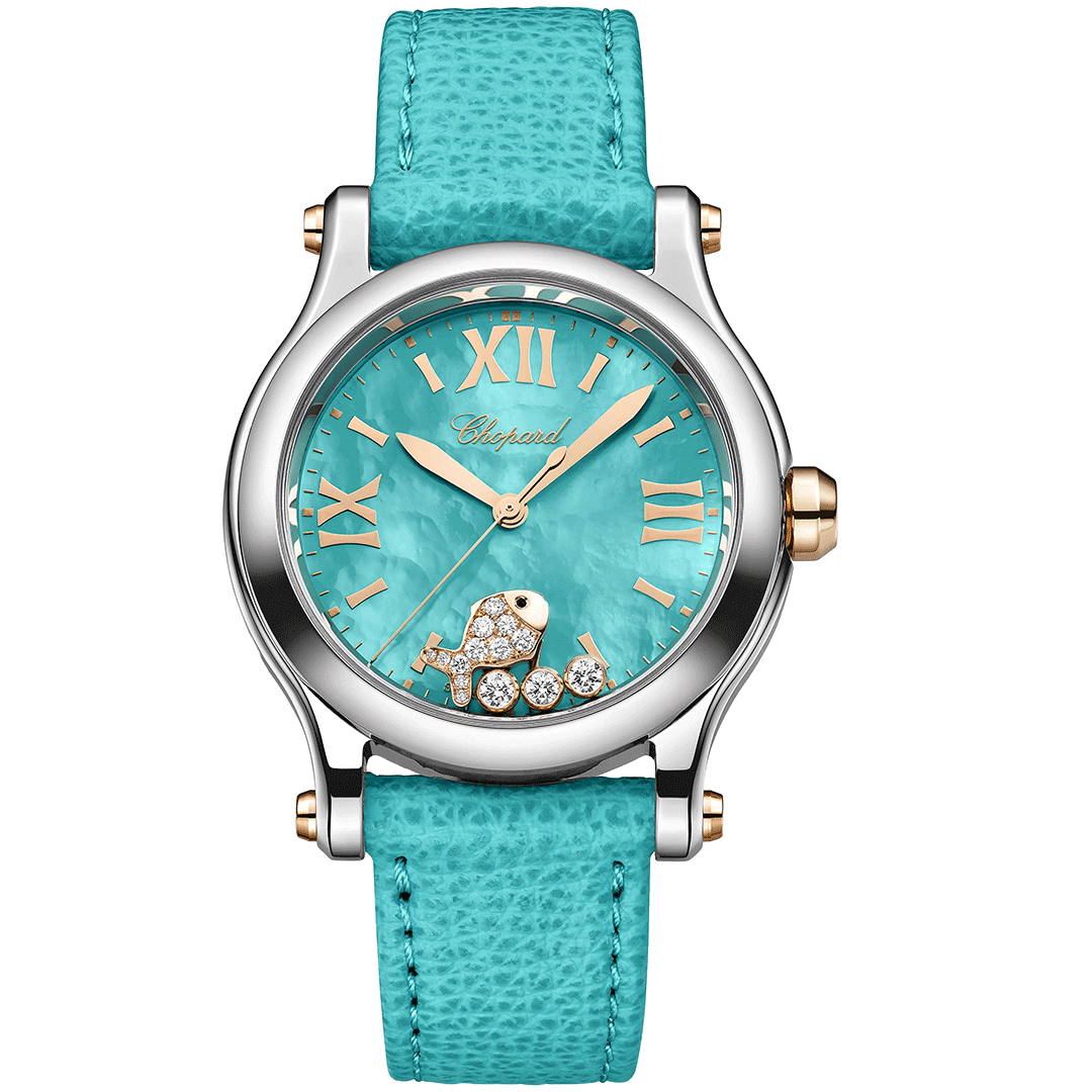 Watch in steel Happy Fish Chopard