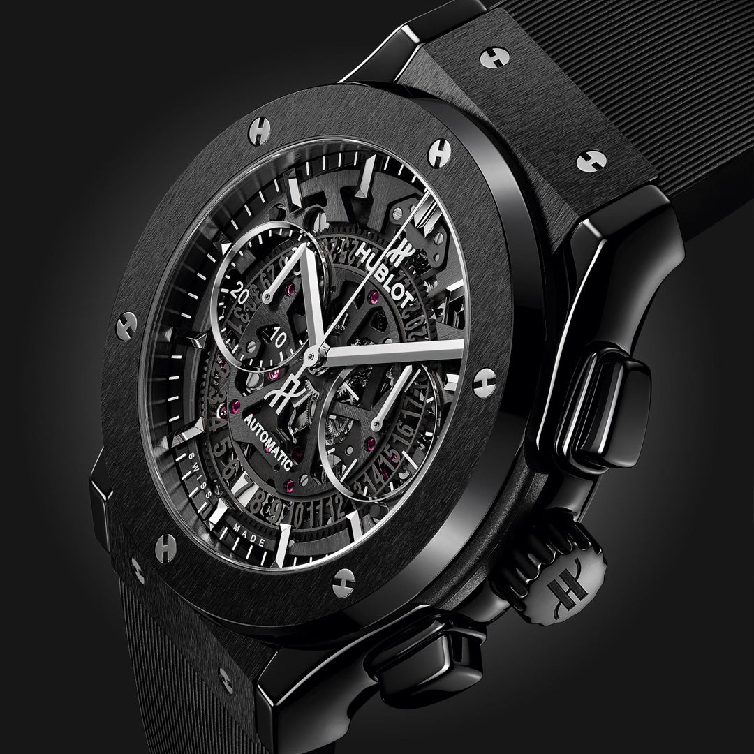 Watch in titanium Classic Fusion Aerofusion Black Magic Hublot