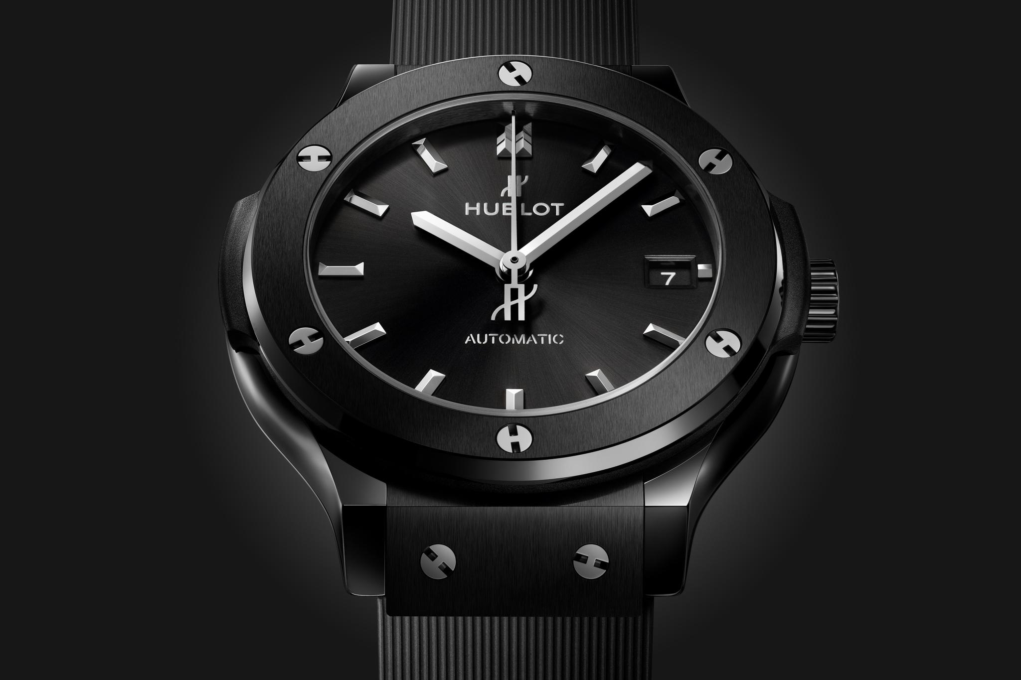 Watch in ceramics Classic Fusion Black Magic Hublot
