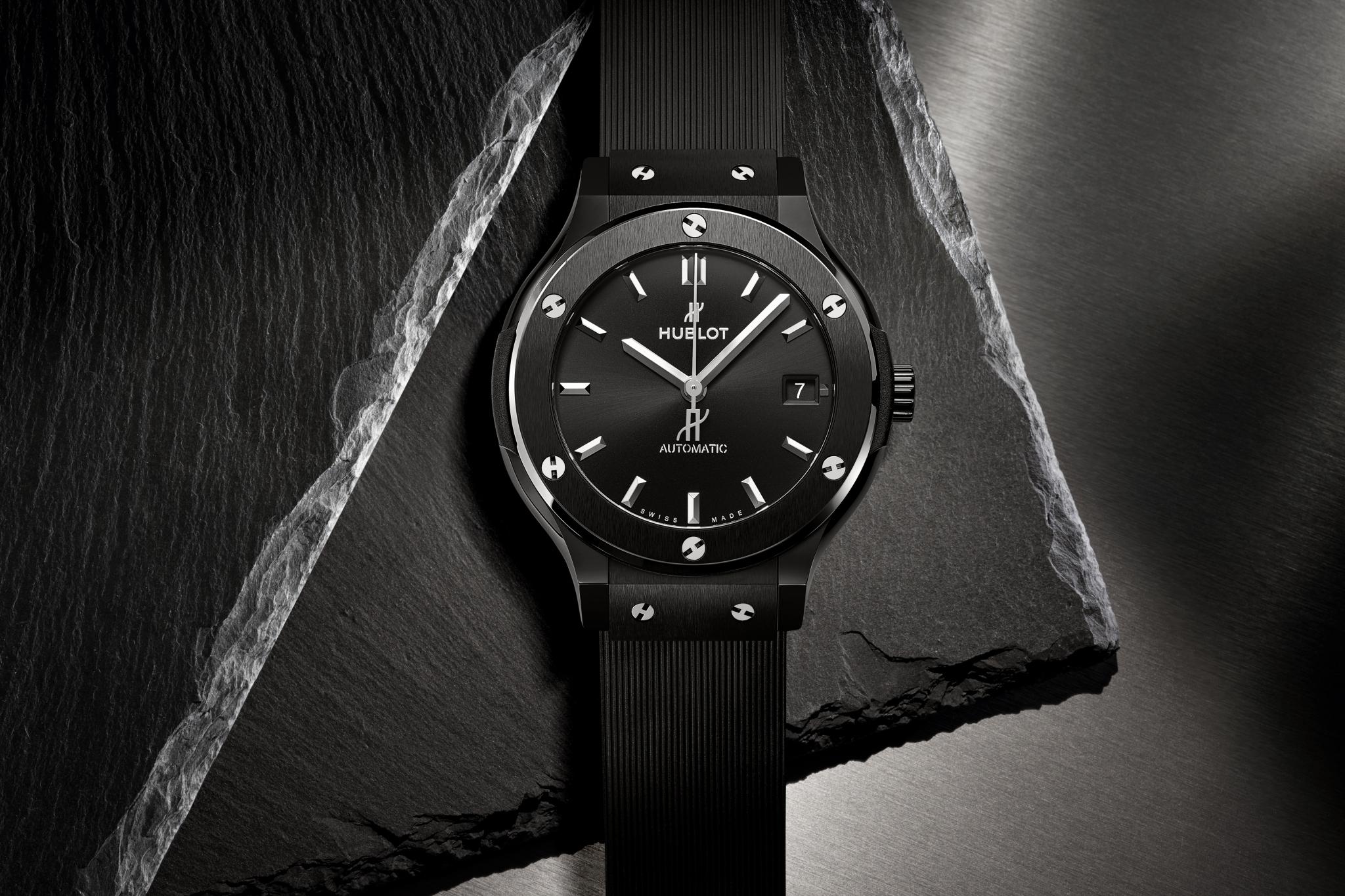 Watch in steel Classic Fusion Black Magic Hublot