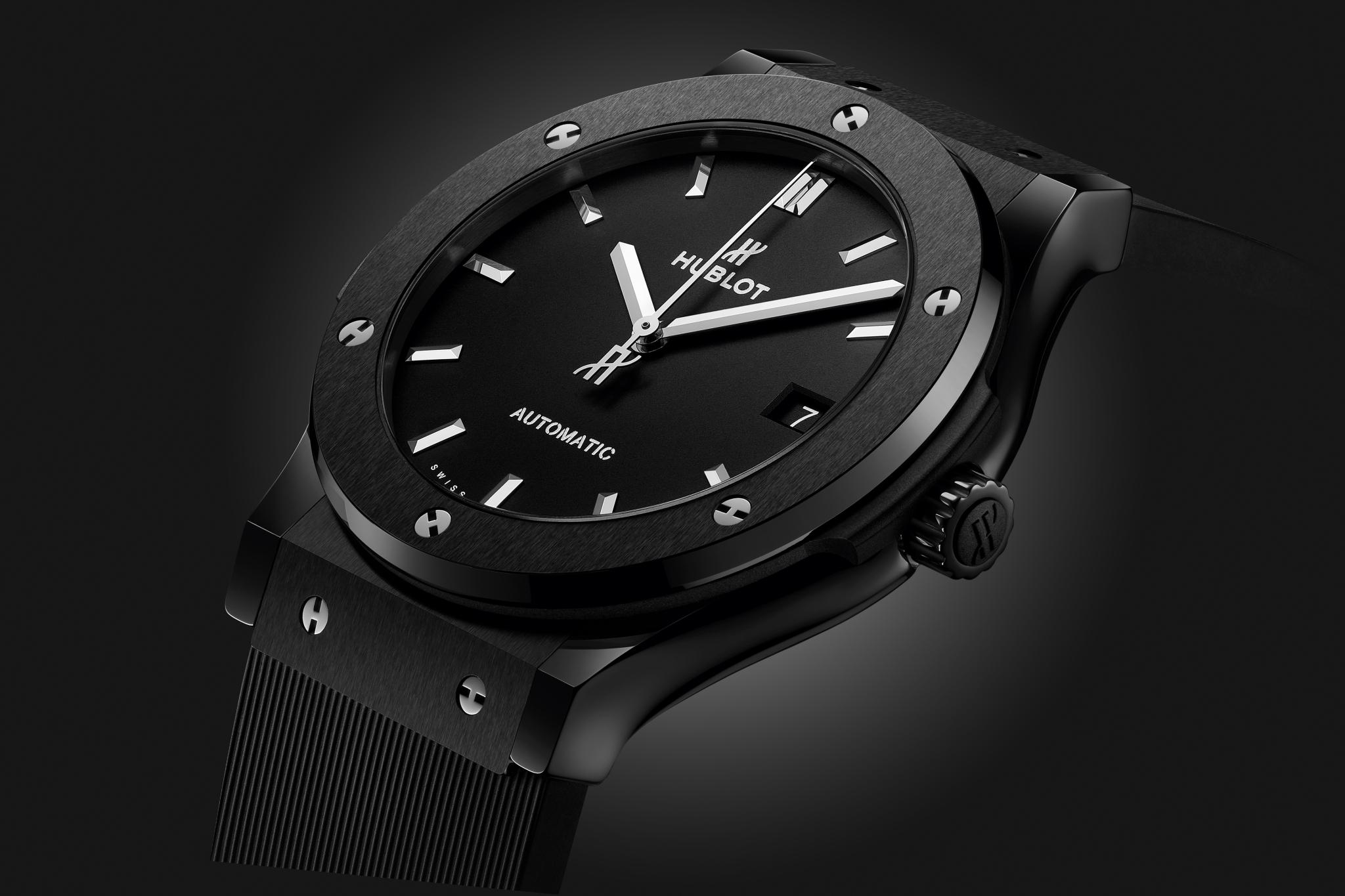 Watch in ceramics Classic Fusion Black Magic Hublot
