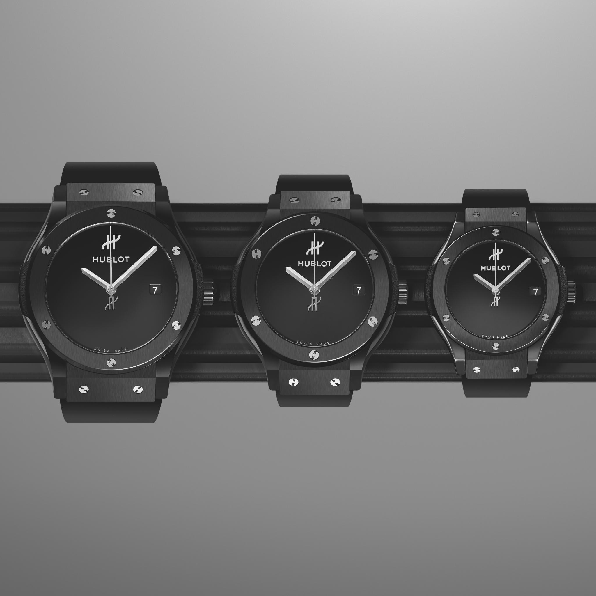Watch in ceramics Classic Fusion Original Black Magic Hublot