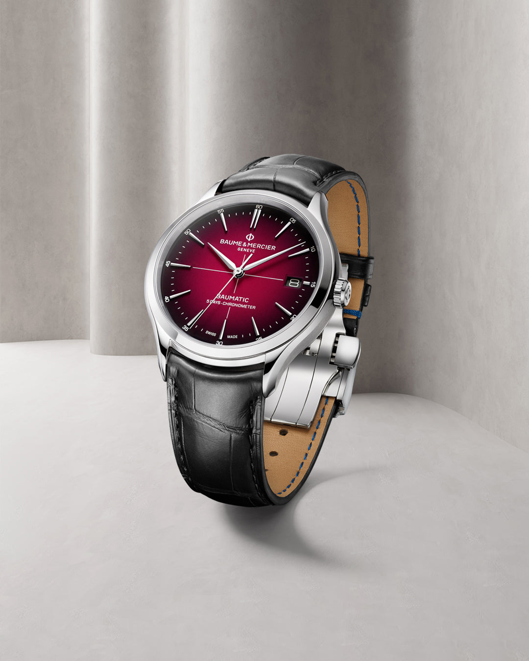 Watch in steel Clifton Baume et mercier