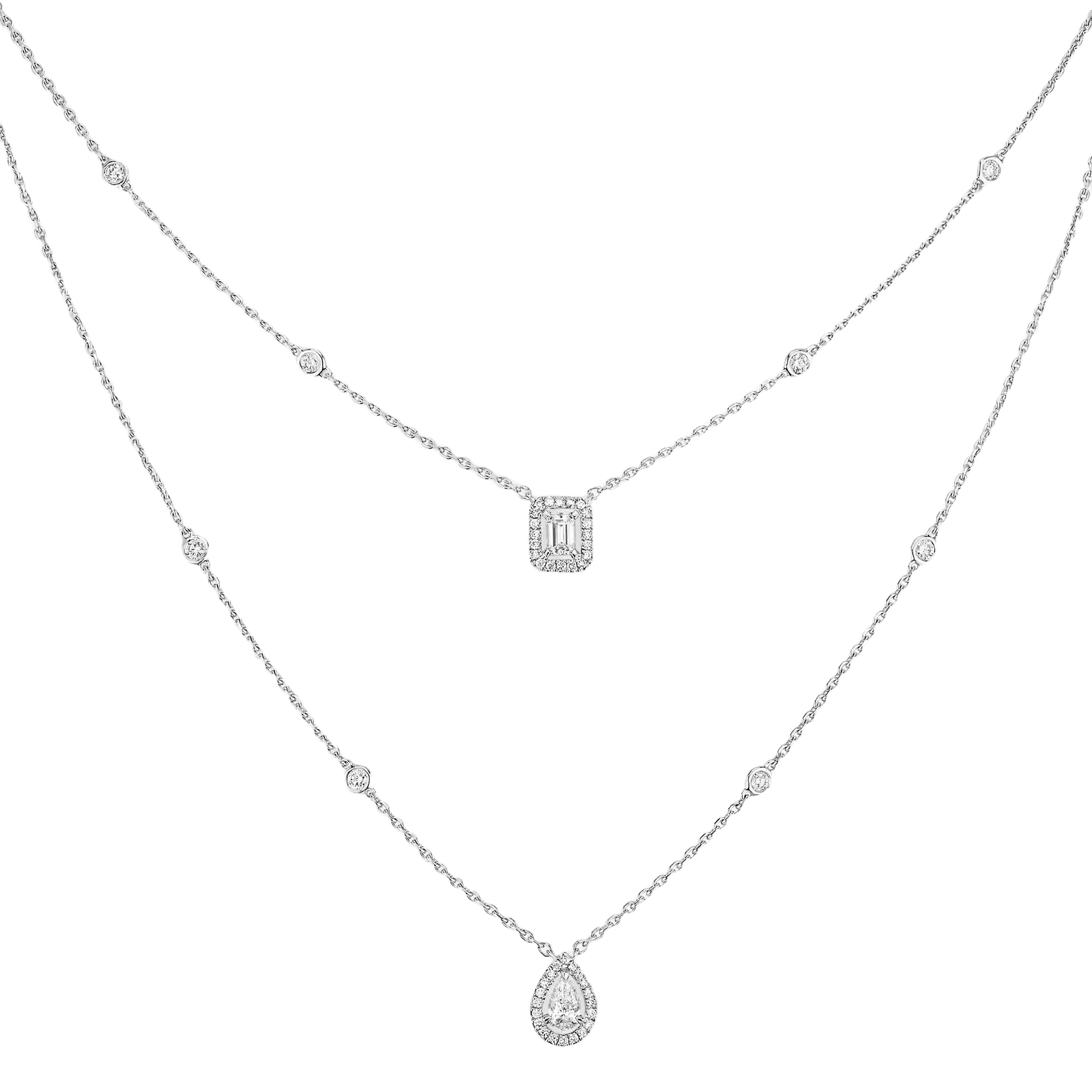 Gioiello in white gold My Twin Necklace Messika