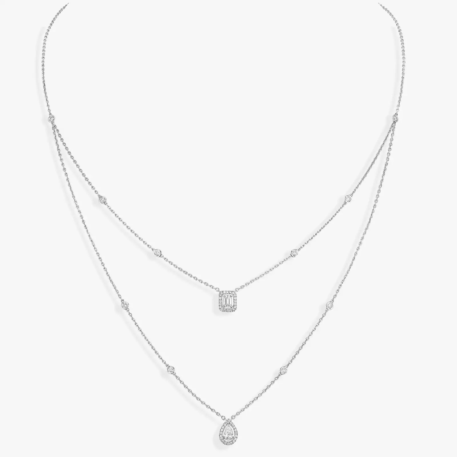 Gioiello in white gold My Twin Necklace Messika
