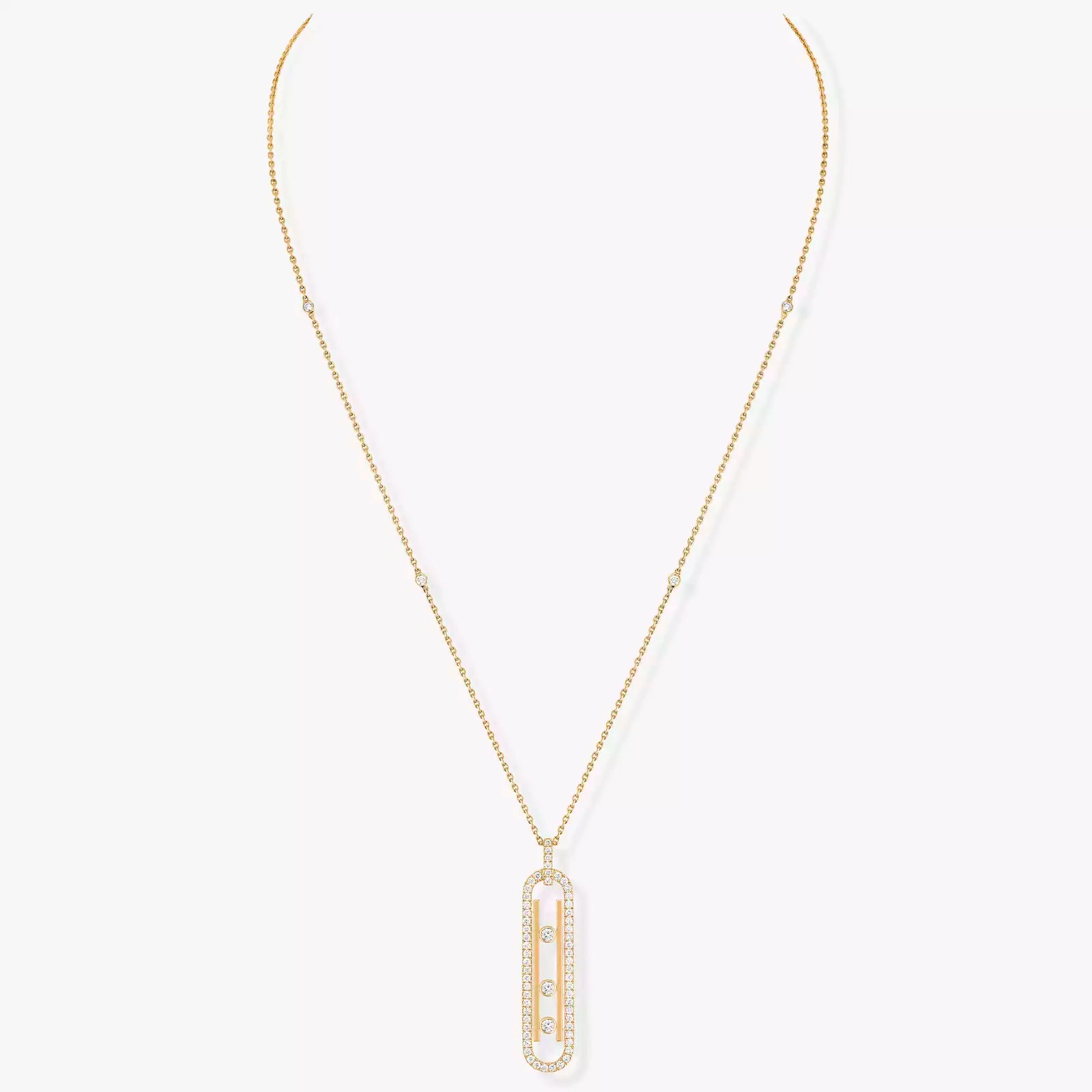 Gioiello in yellow gold Move 10th SM Necklace Messika