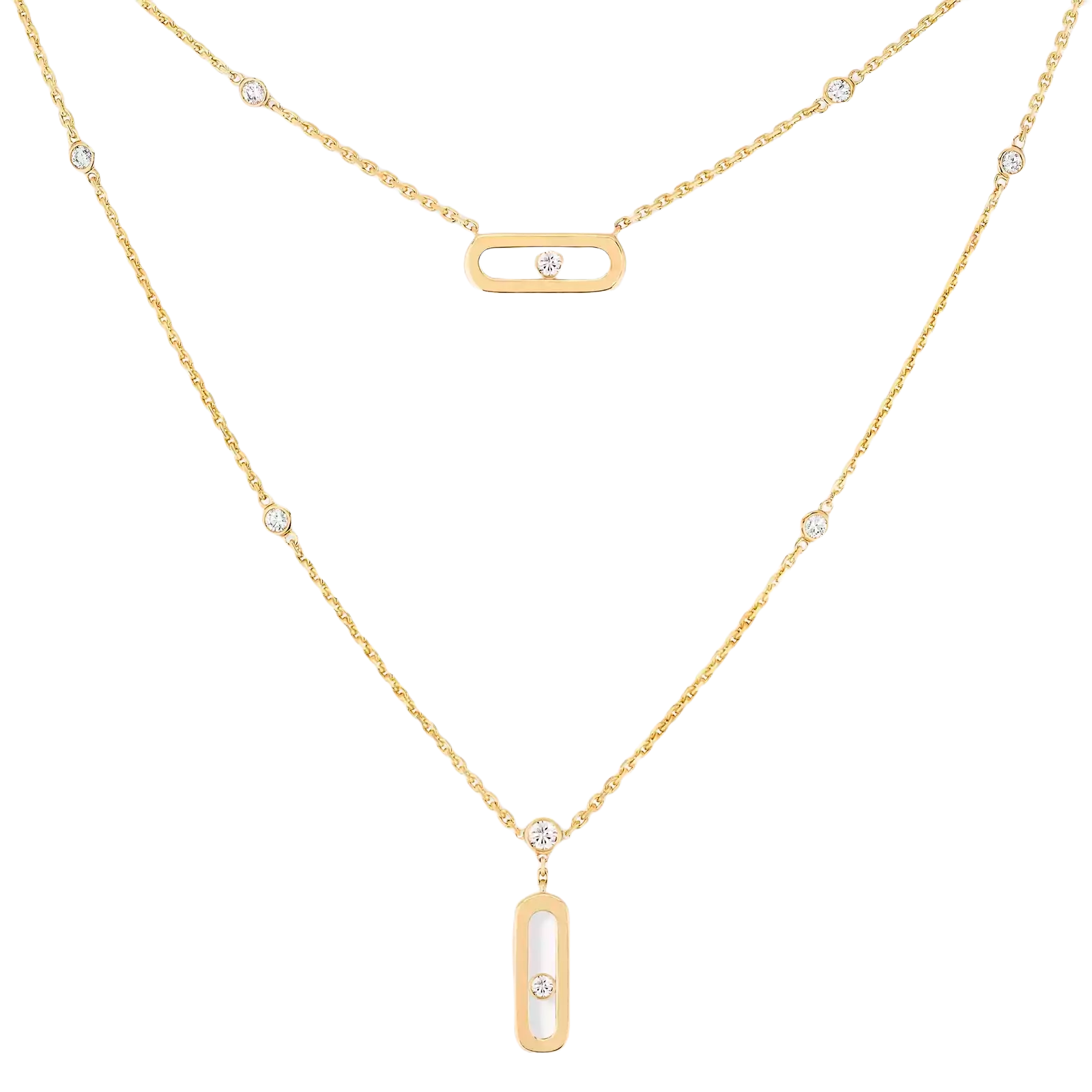 Gioiello in yellow gold Move Uno Necklace Messika