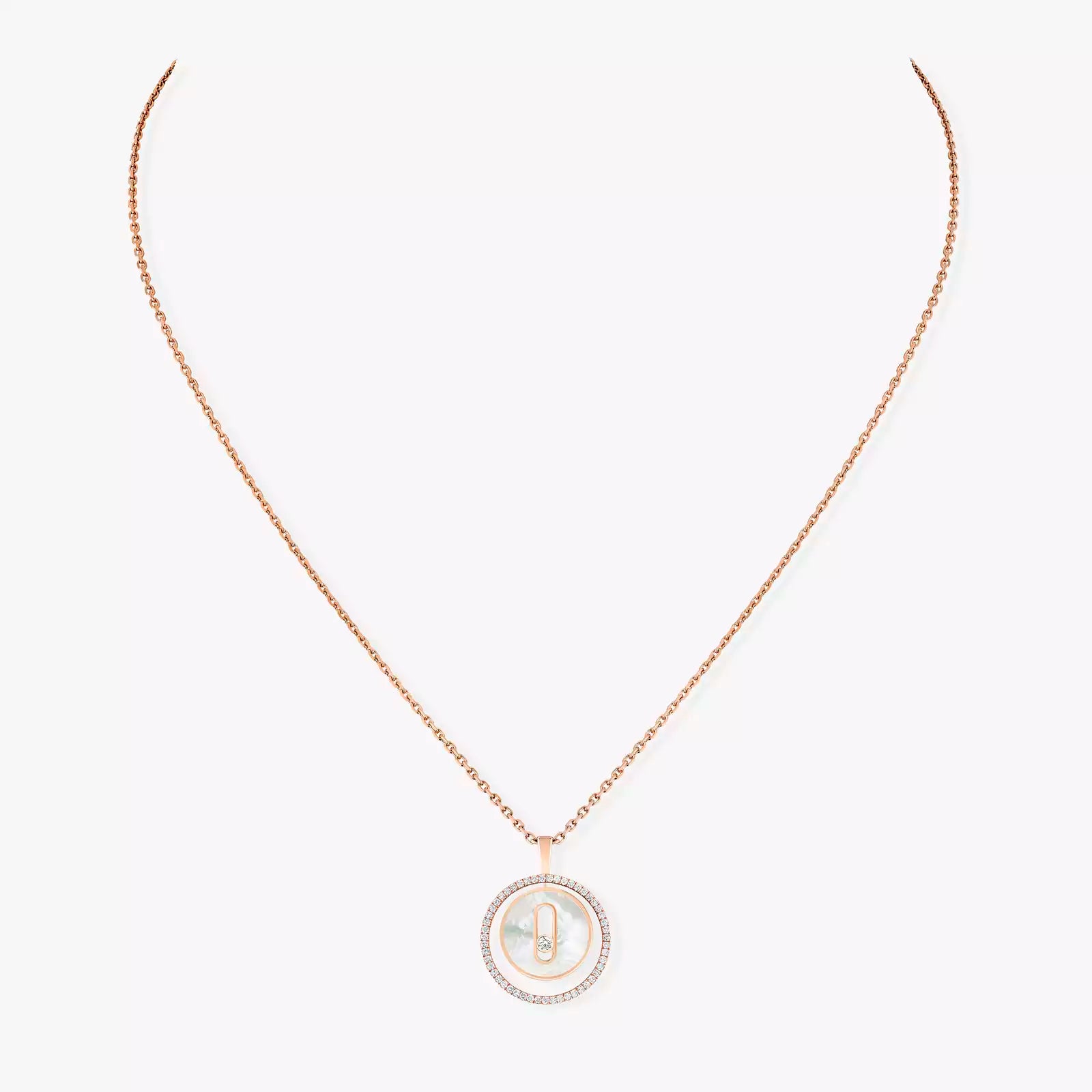 White Mother-of-Pearl Lucky Move SM Necklace3