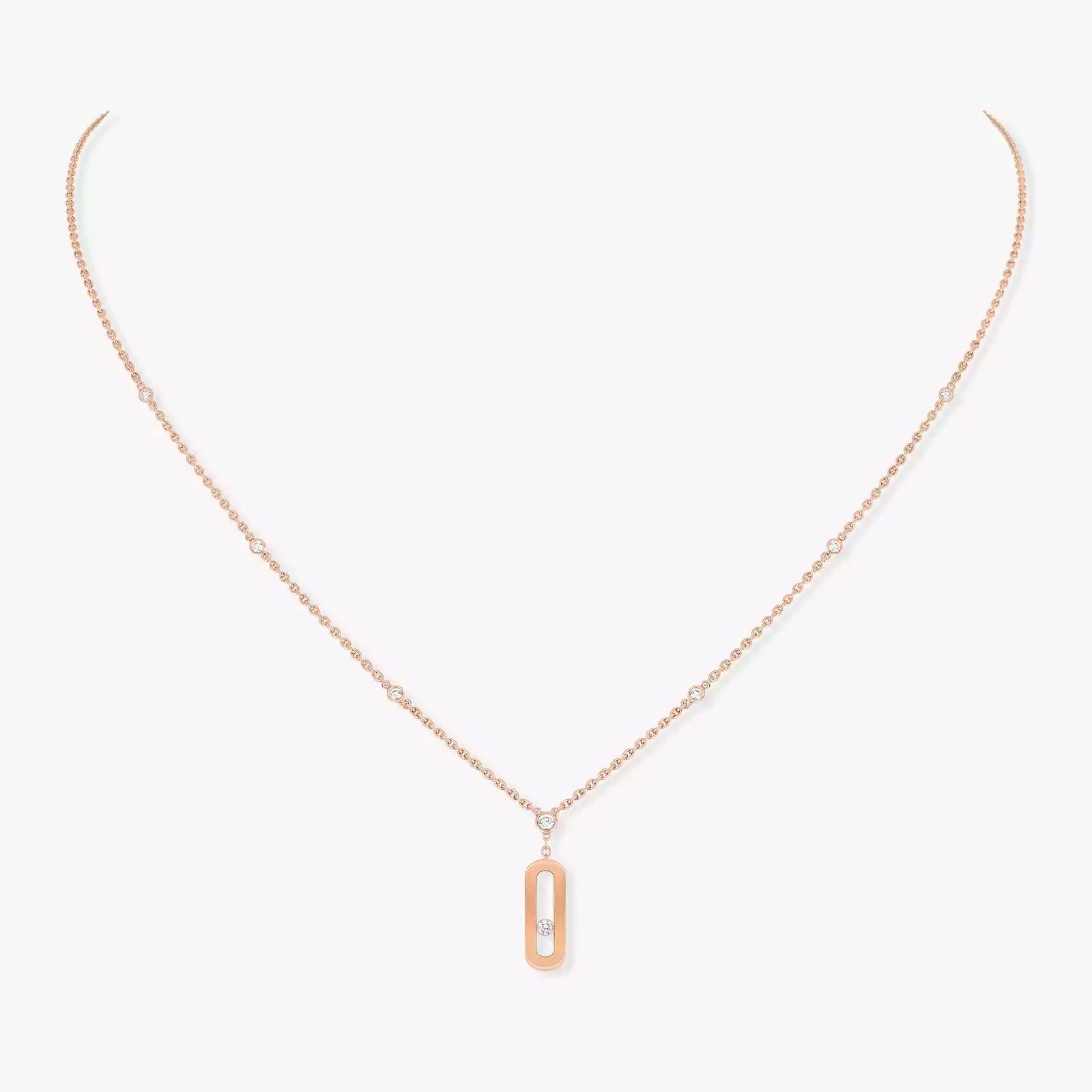 Gioiello in rose gold Move Uno Long Necklace Messika