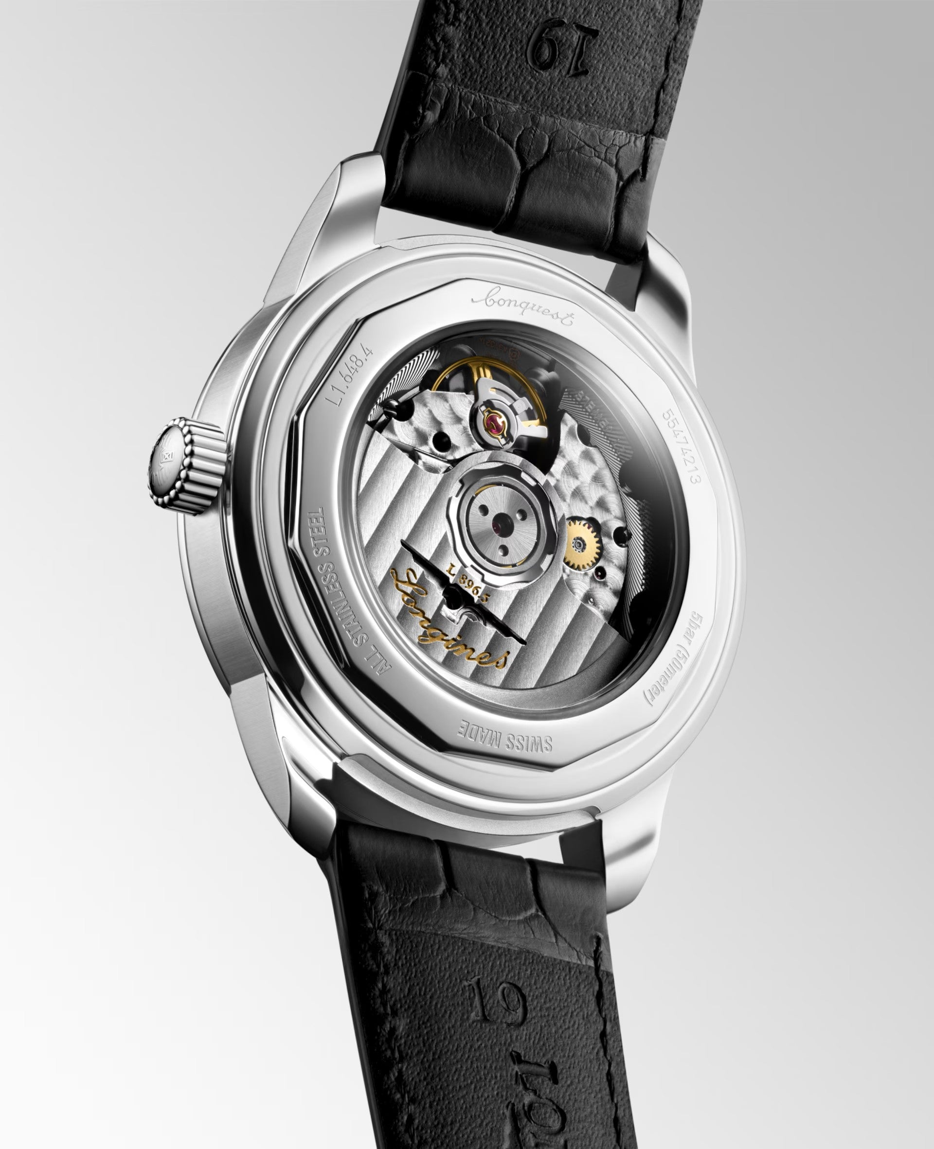 Watch in steel Conquest Heritage Central Power Reserve
 Longines