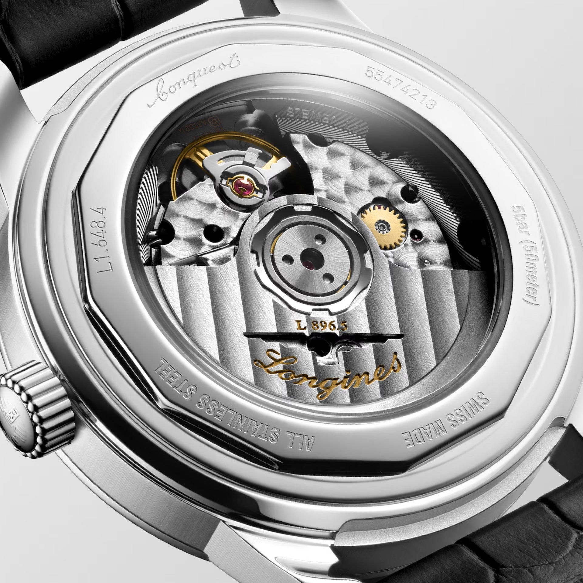 Watch in steel Conquest Heritage Central Power Reserve
 Longines