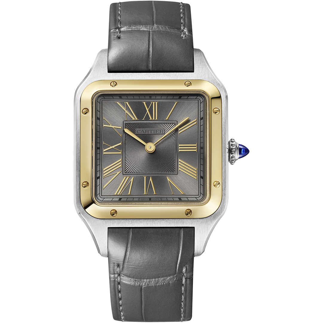 Orologio in acciaio e oro giallo Santos de Cartier Cartier