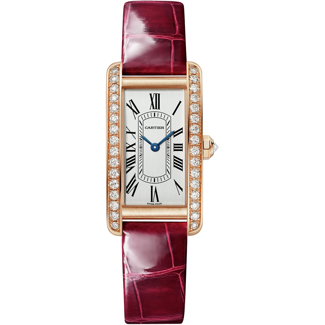 Watch in oro rosa Tank Américaine Cartier