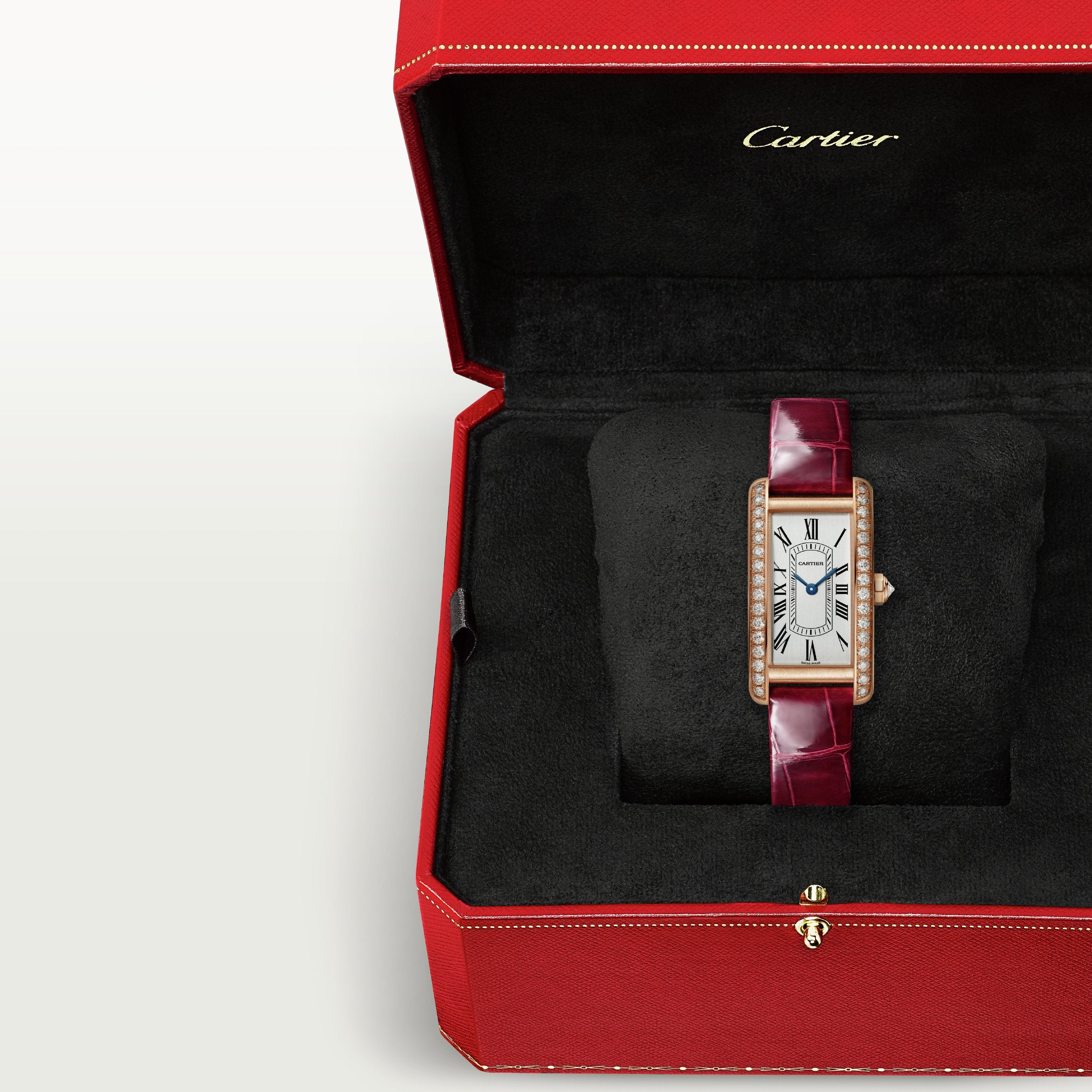 Watch in rose gold Tank Américaine Cartier