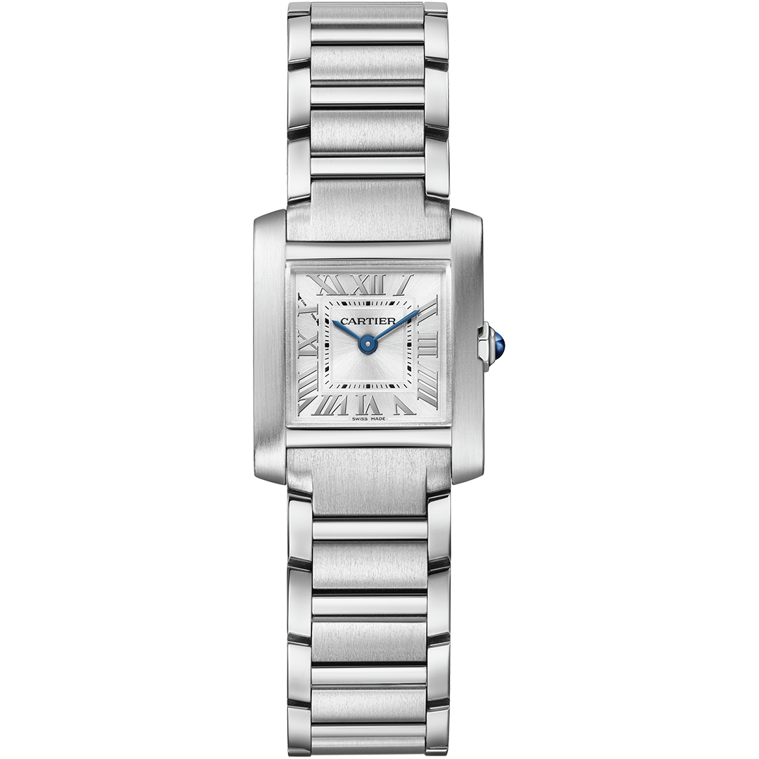 Watch in steel Tank Française Cartier